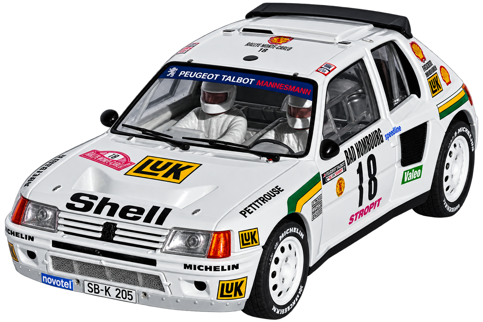 PEUGEOT 205 T16 EVO1 CHRONO "Mouton Montecarlo 1986"