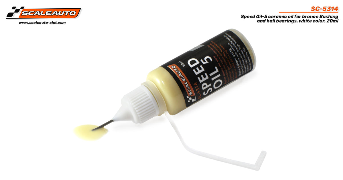 Aceite Speed Oil-5 lubricante cerámico de 20ml · Scaleauto SC-5314