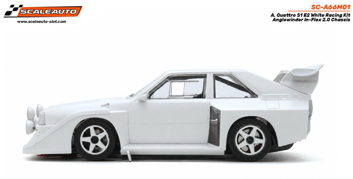 Audi Quattro S1 E2 White Racing Kit - Anglewinder In-Flex 2.0 Chassis