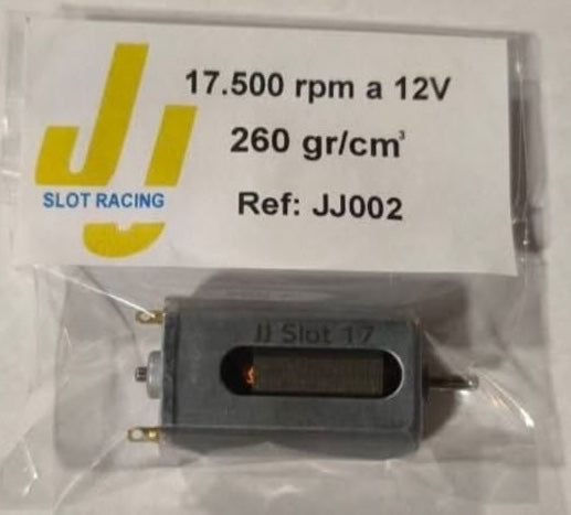 Motor JJ002 17.500RPM A 12V 360 gr/cm JJ Slot Racing