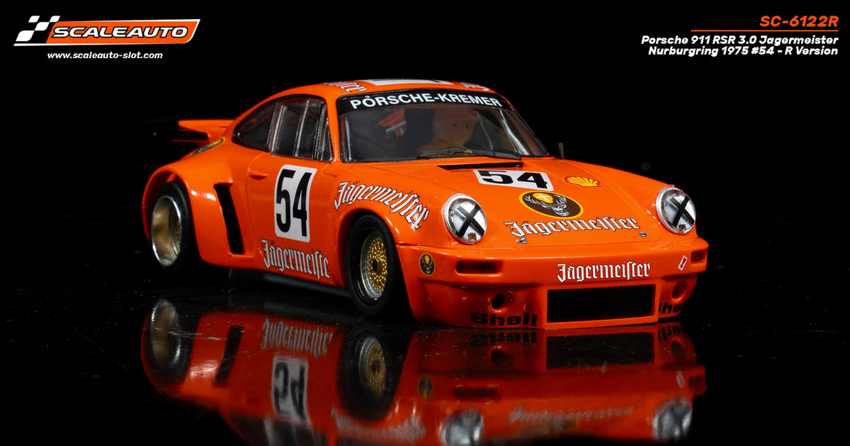 Porsche 911 RSR 3.0 Jagermeister Nurburgring 1975 #54 - R Version · Scaleauto SC-6122R · Fotografía 4