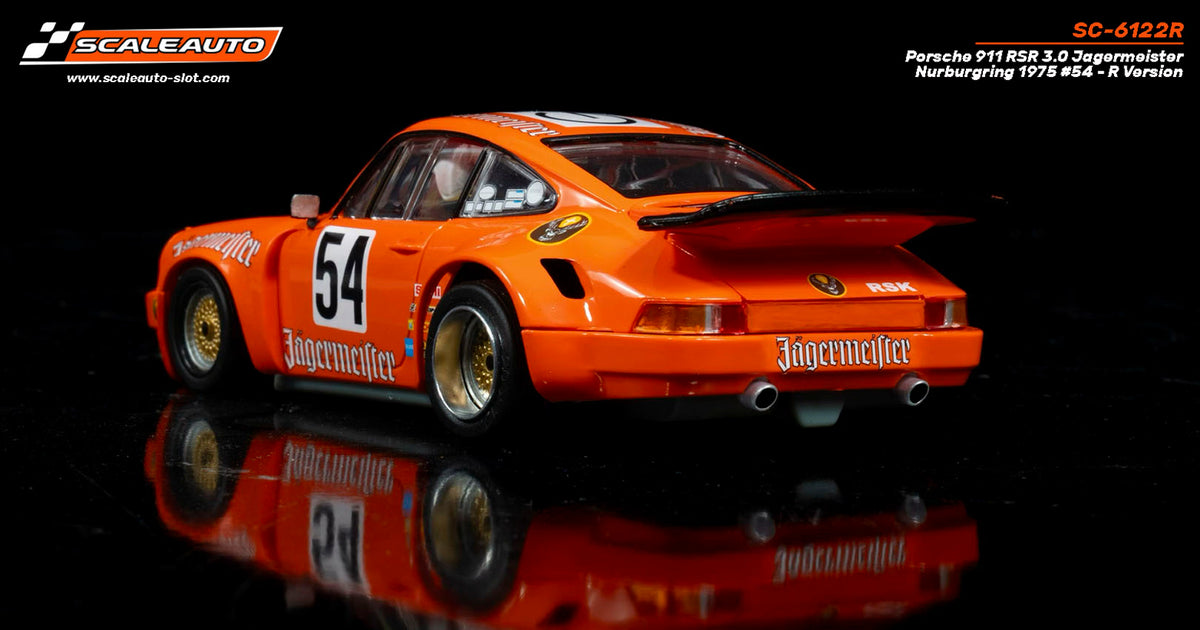 Porsche 911 RSR 3.0 Jagermeister Nurburgring 1975 #54 - R Version · Scaleauto SC-6122R · Fotografía 5