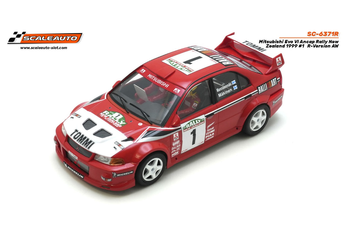 Modelo compatible: MITSUBISHI EVO V- RALLY NEW ZEALAND 1999. Foto orientativa del coche; se vende únicamente el chasis 3D.