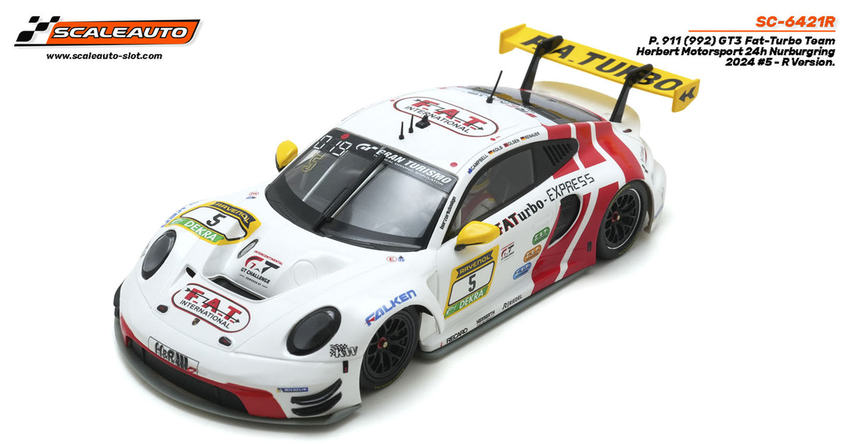 Porsche 911 (992) GT3 Fat-Turbo Team Herbert Motorsport 24h Nurburgring 2024 #5 - R Version. · Scaleauto SC-6421R