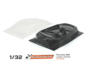 Interior ligero en Lexan para Porsche 991 / 992 GT3 Scaleauto 1:32 · Scaleauto SC-6630