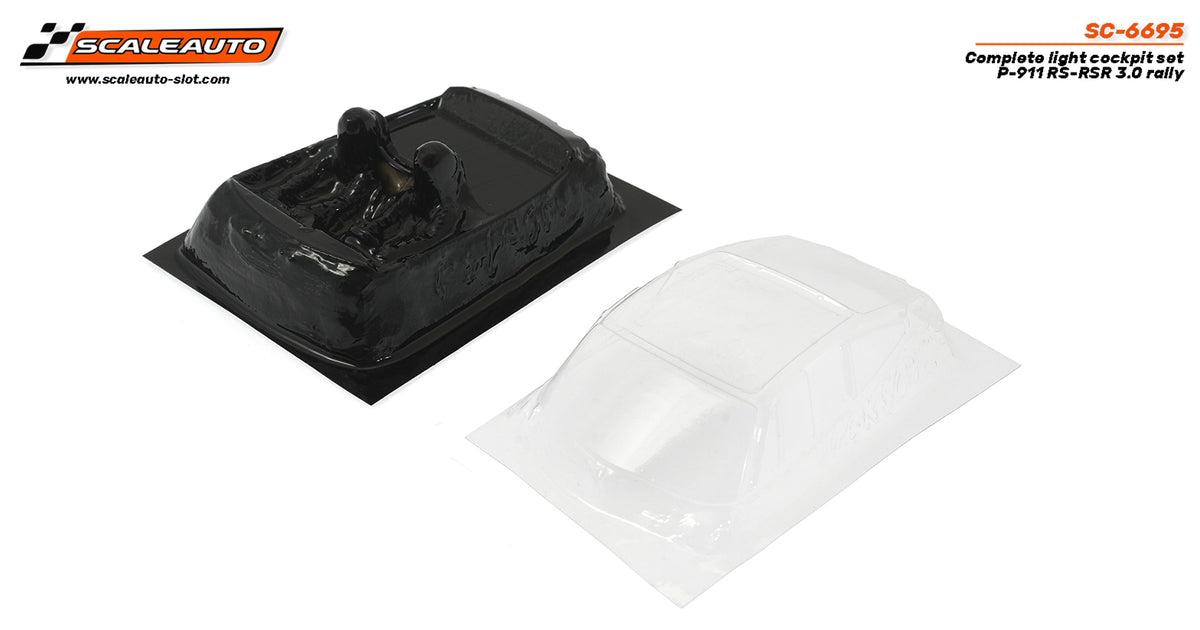 Interior en Lexan para P-911 RS-RSR 3.0 rally · Scaleauto SC-6695