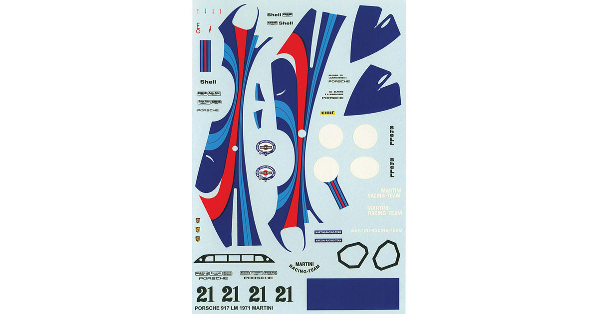 Calca TOP Porsche 917LH Martini · Top slot TOP-1039