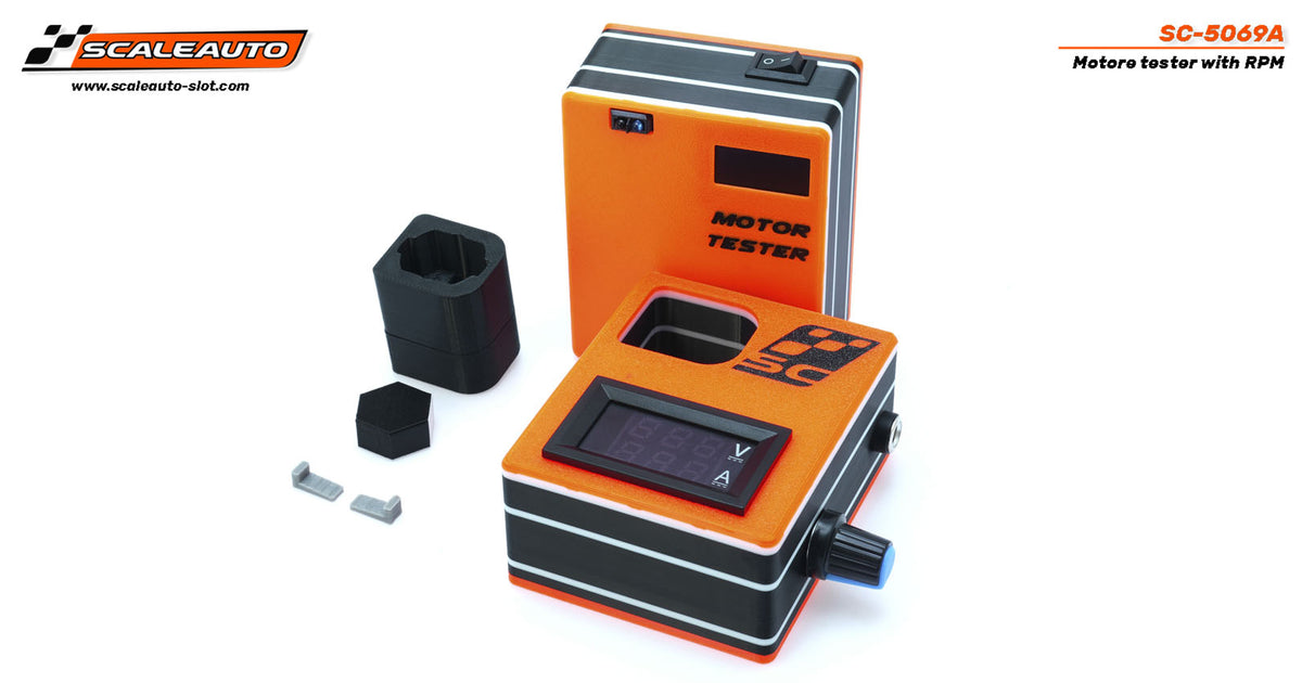 Tester de motores con lectura de RPM. universal con adaptador para FK-180 (L-can) · Scaleauto SC-5069A