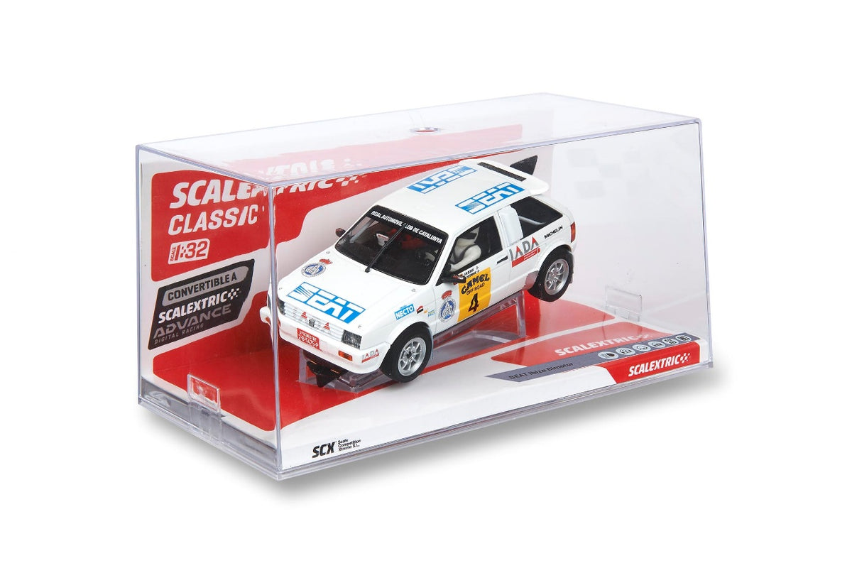 Modelo compatible: SEAT IBIZA BIMOTOR – RALLY PALS 1986. Foto orientativa del coche; se vende únicamente el chasis 3D.