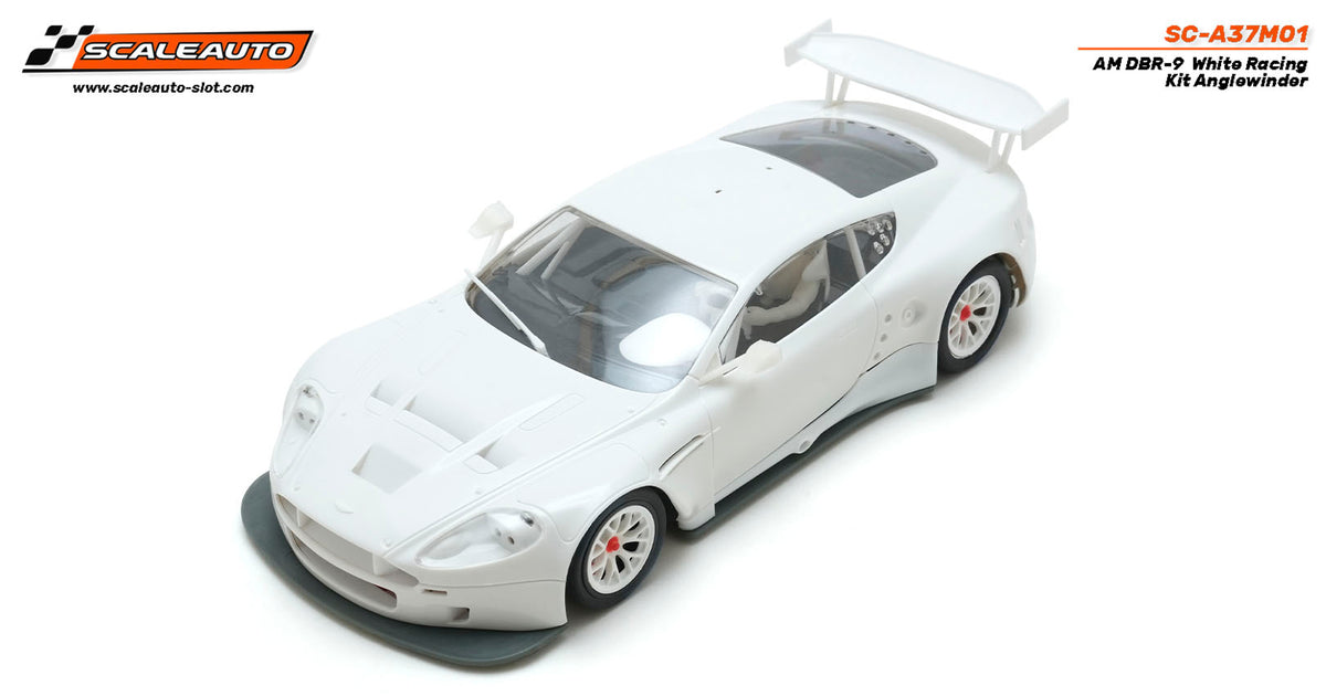 Aston Martin AM DBR-9 White Racing Kit Anglewinder · Scaleauto SC-A37M01