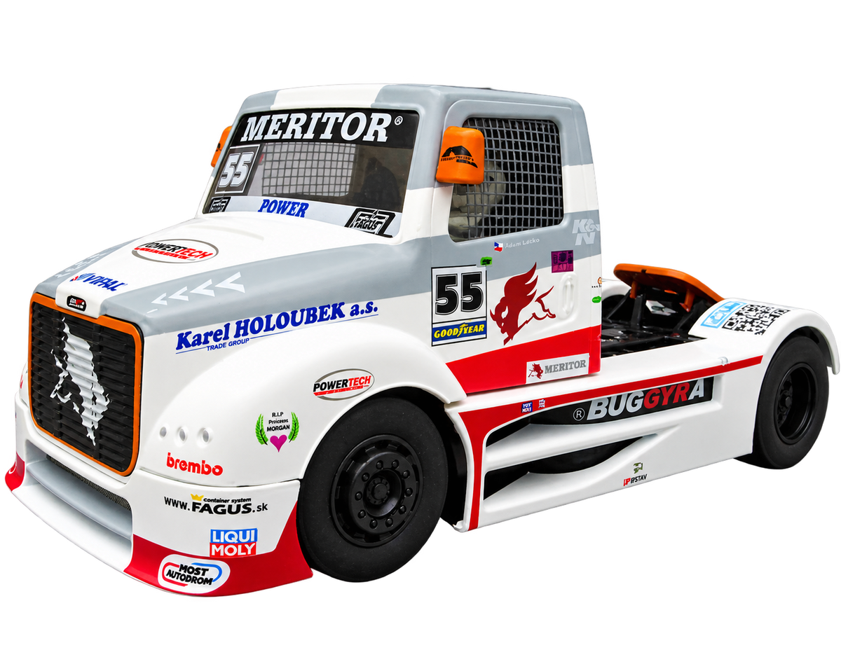 Modelo compatible: BUGGYRA MK R08 NÜRBURGRING TRUCK G.P 2014 REF.205101 FLY. Foto orientativa del coche; se vende únicamente el chasis 3D.