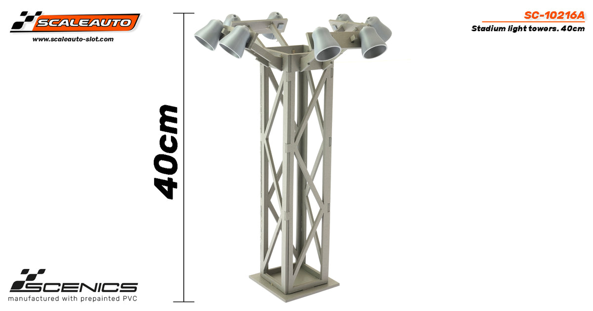 Torres de Luz Estadio 40cm · Scaleauto SC-10216A