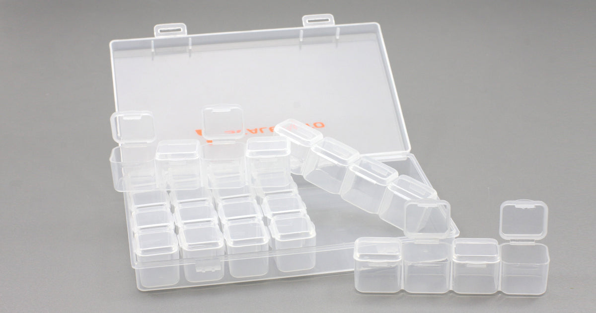 Caja Organizadora de 28 Compartimentos de Medida 175x110x27mm. en Plastico Transparente · Scaleauto SC-5083 · Fotografía 5