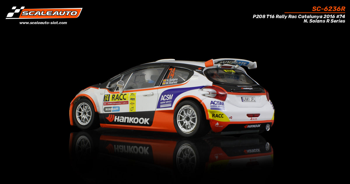 P208 T16 Rally RACC Catalunya 2015 #74 N. Solans R-Series · Scaleauto SC-6236R · Fotografía 4