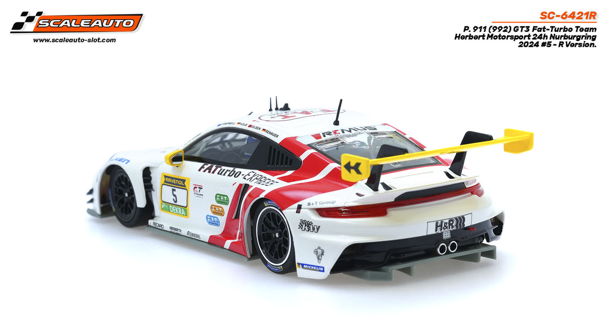 Porsche 911 (992) GT3 Fat-Turbo Team Herbert Motorsport 24h Nurburgring 2024 #5 - R Version. · Scaleauto SC-6421R · Fotografía 3