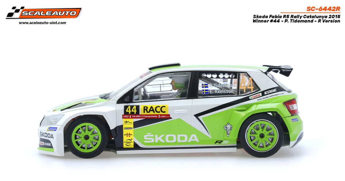 Skoda Fabia R5 Rally Catalunya 2015 Winner #44 - P. Tidemand - R Version · Scaleauto SC-6442R · Fotografía 2