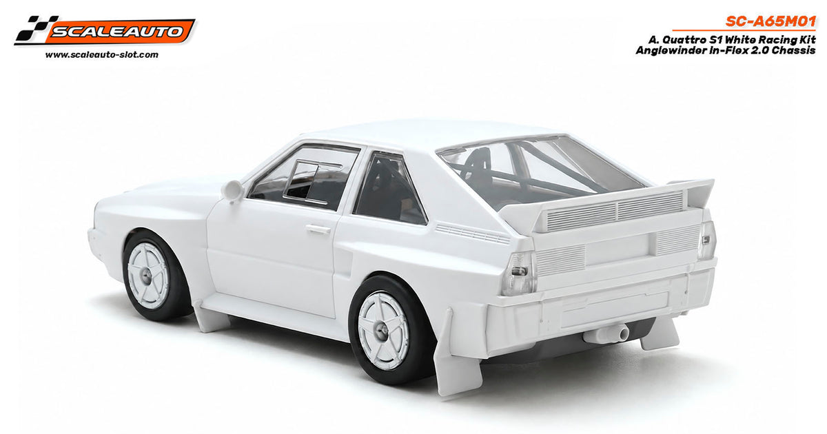 Audi Quattro S1 White Racing Kit - Chasis Anglewinder In-Flex 2.0 · Scaleauto SC-A65M01 · Fotografía 3