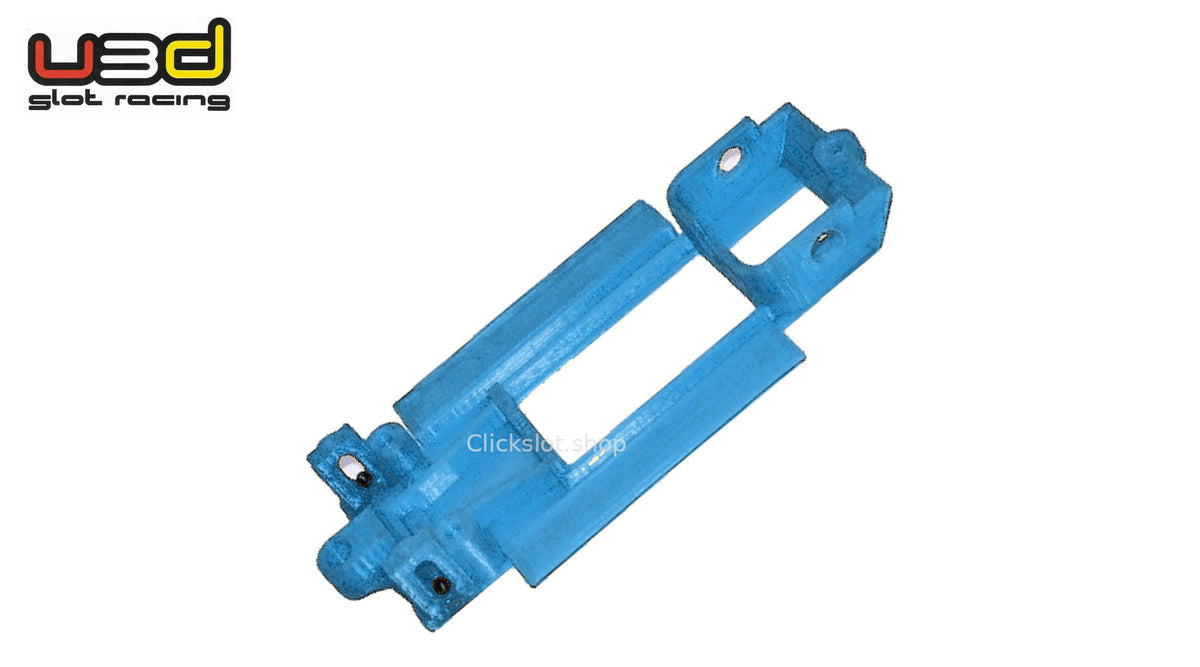 Chasis 3D línea Seat Panda Scalextric U3d Slot Racing — nuevo azul U3D, logo y marca de agua Clickslot.shop