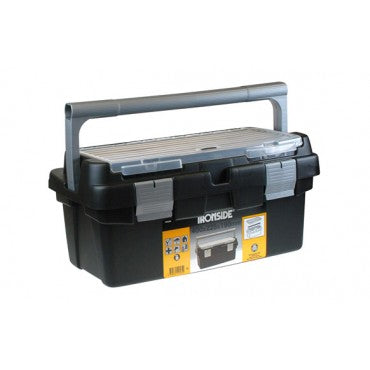 Caja herramientas ABS negro profesional 400x225x190mm IRONSIDE