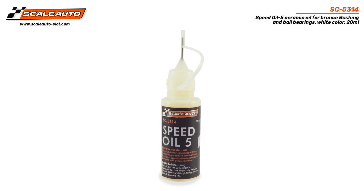 Aceite Speed Oil-5 lubricante cerámico de 20ml · Scaleauto SC-5314 · Fotografía 2