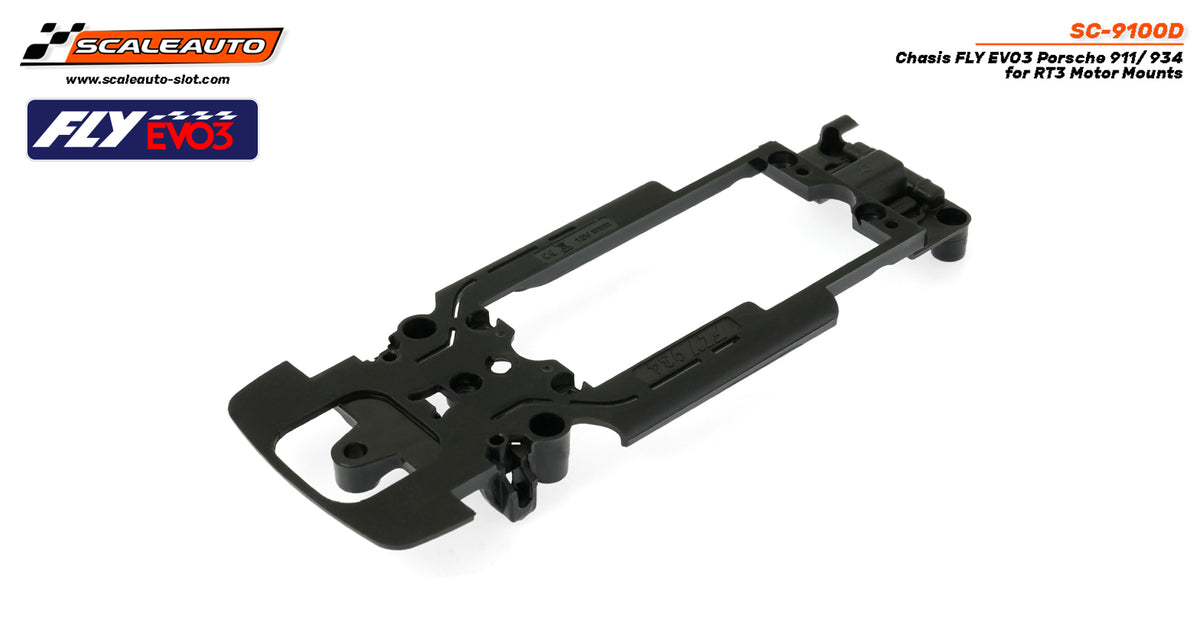 Chasis FLY EVO3 Porsche 911 / 934 para Soportes de Motor RT3 · Scaleauto SC-9100D · Fotografía 2