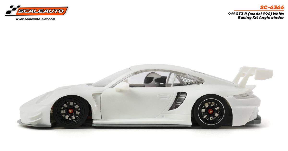 Porsche 911 GT3R (992) White Racing Kit Anglewinder · Scaleauto SC-6366 · Fotografía 2