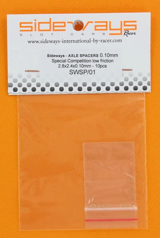 2.38mm Shaft Spacers, 0.10mm - Low Friction - (10 units)