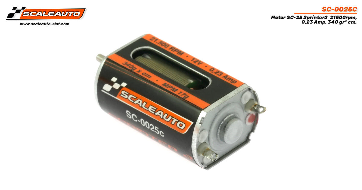 Motor SC-25 Sprinter2 de 21500rpm, (12 gr UMS) · Scaleauto SC-0025C