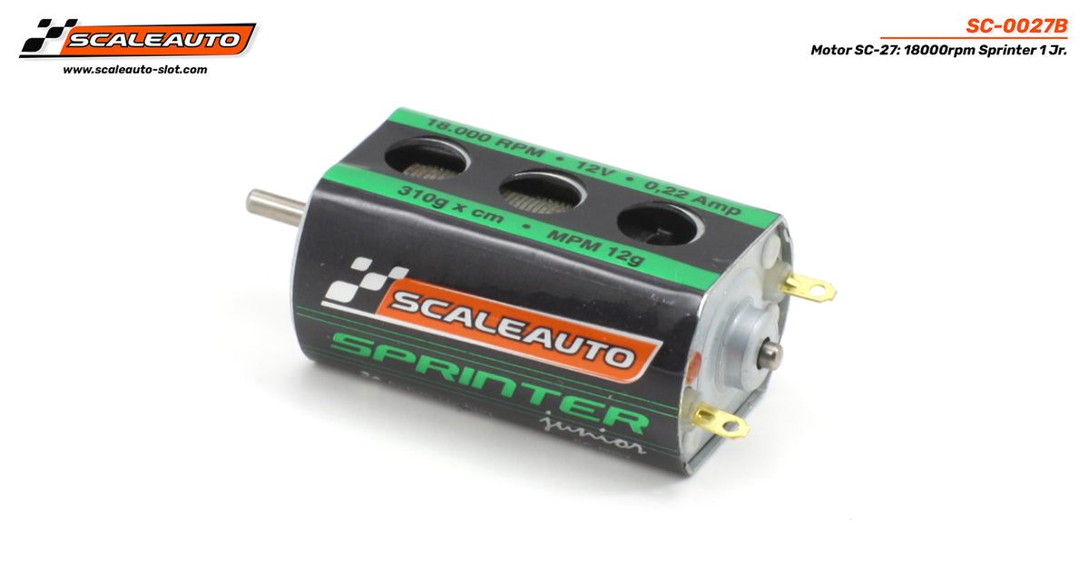 Motor SC-27 Sprinter 1 Jr de 18000 Rpm. (6,5 gr. UMS). · Scaleauto SC-0027B