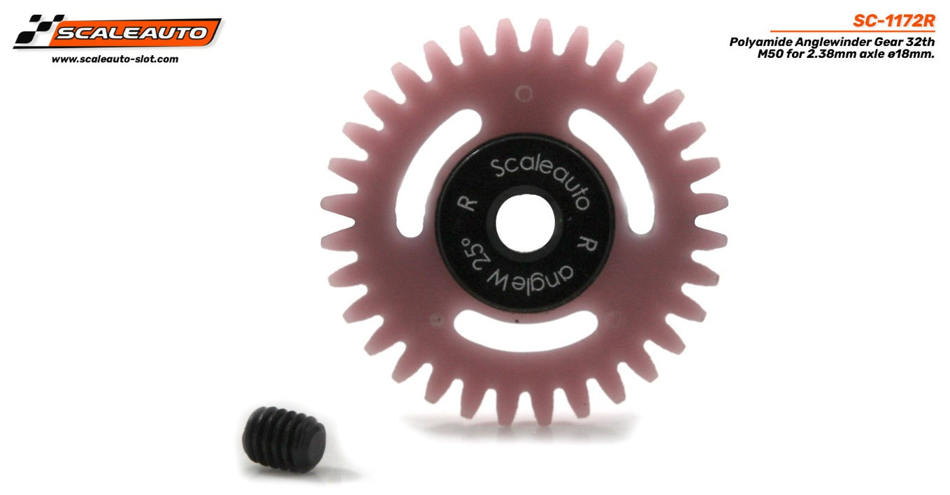 Crown 32d. Anglewinder ProComp-RS M50 25º for 2.38mm shaft. ø17mm. M2.5 screw.
