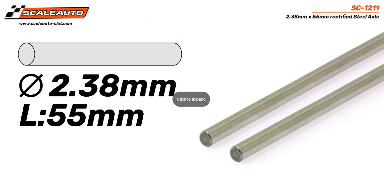 Pro steel axle 2.38mm x 55mm.