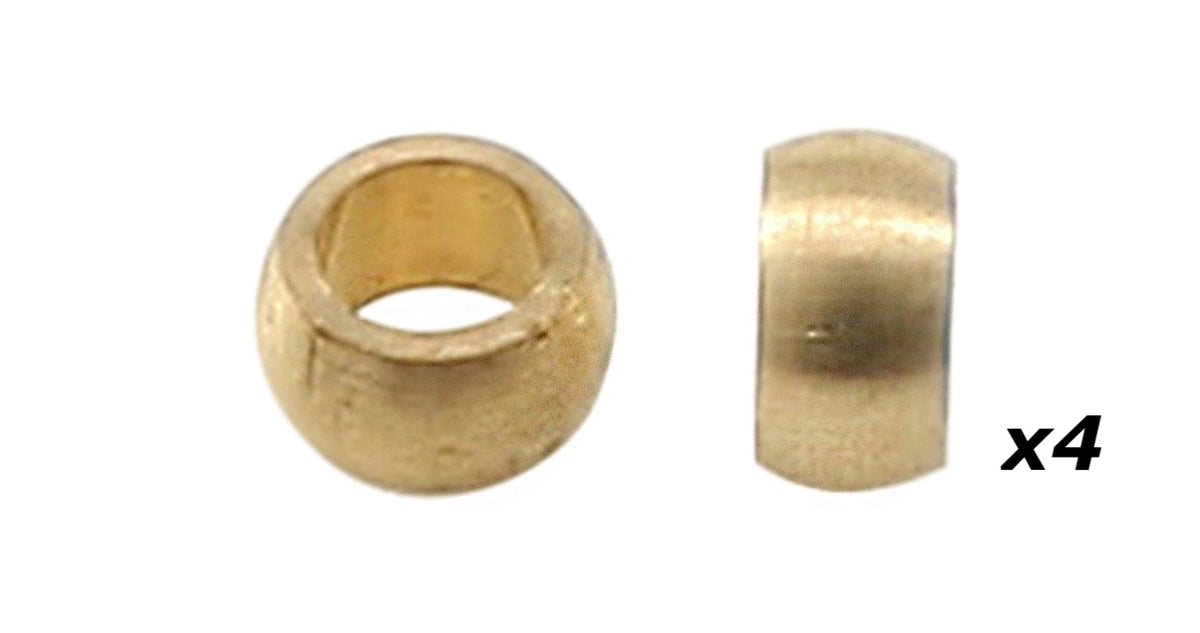 Cojinete bronce esférico 2,38mm para soportes motor RT3 y RT4 (x4) · Scaleauto SC-1359