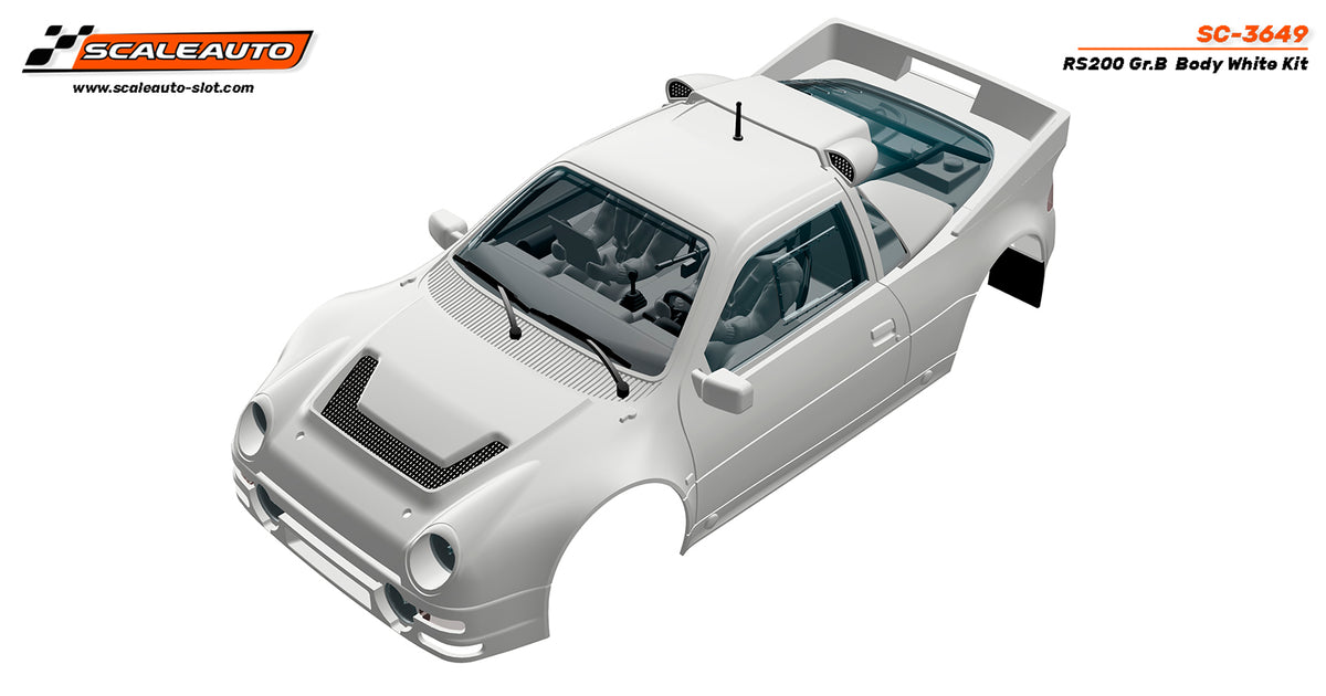 Carrocería RS200 Gr.B -blanco- · Scaleauto SC-3649