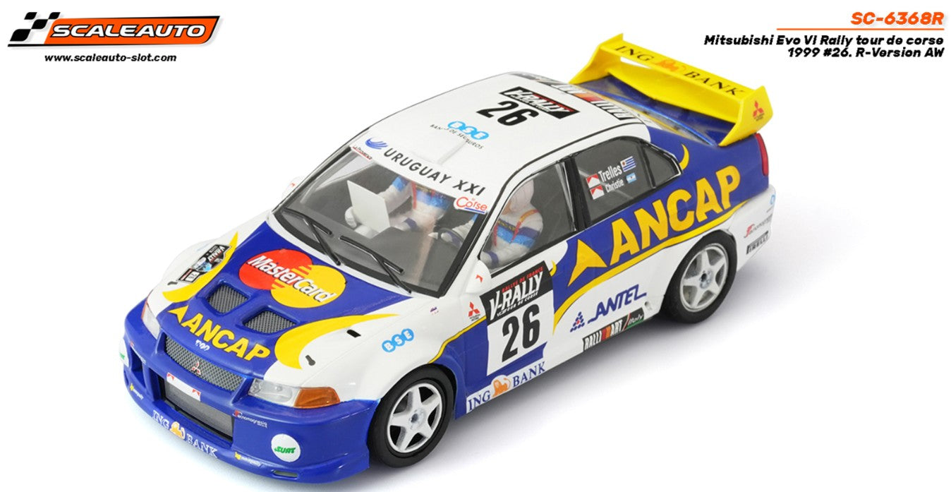 Mitsubishi Evo VI Ancap Rally Tour de Corse 1999 #26 Trelles / Christie. R-Version AW