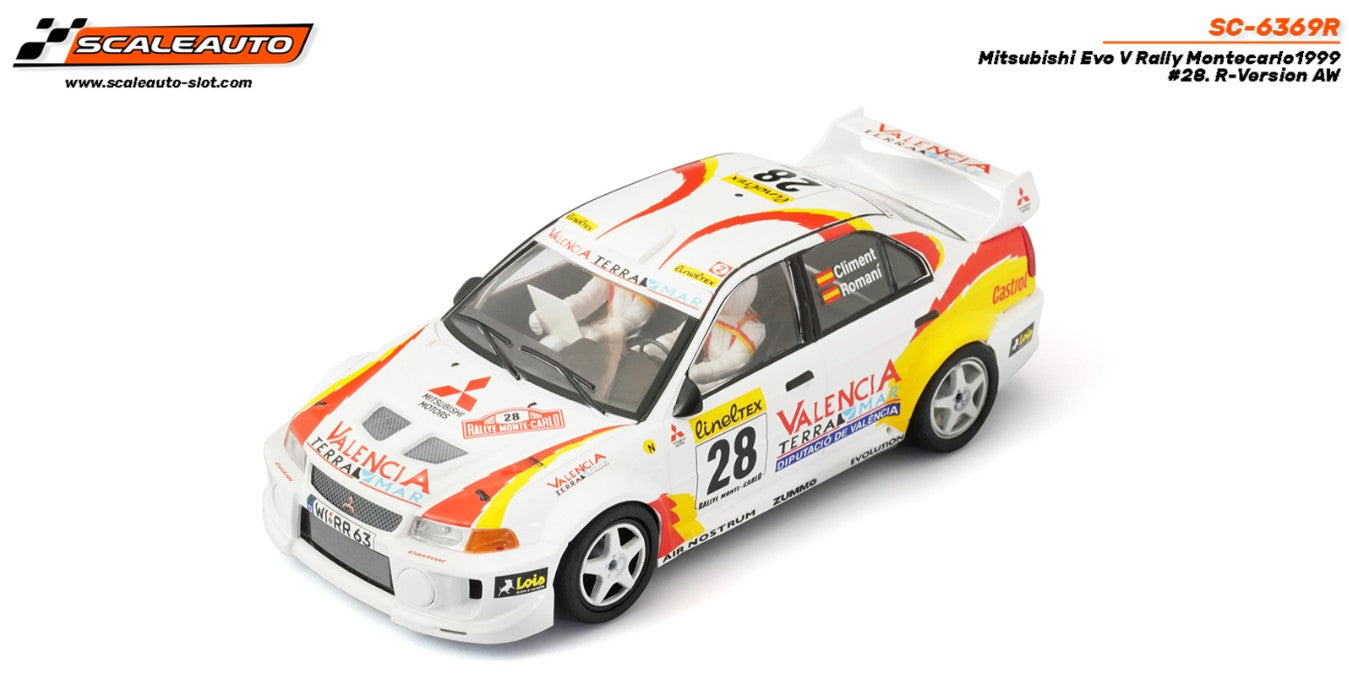 Mitsubishi Evo V Rally Monte Carlo 1999 #28 Climent/Romani. R-Version AW
