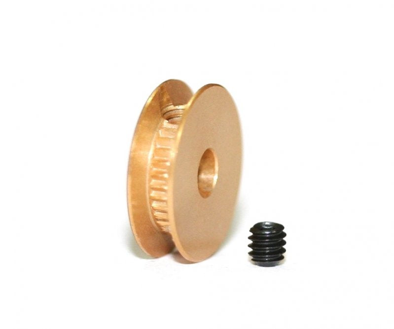 UNIVERSAL pulley Ø6.5 shaft 2.38 mm. GOLD x2u
