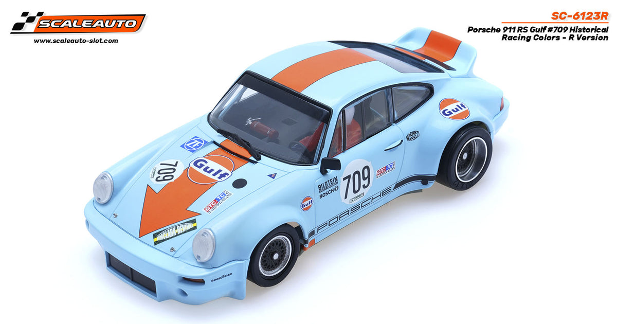 Porsche 911 RS Gulf #709 Historical Racing Colors - R Version · Scaleauto SC-6123R