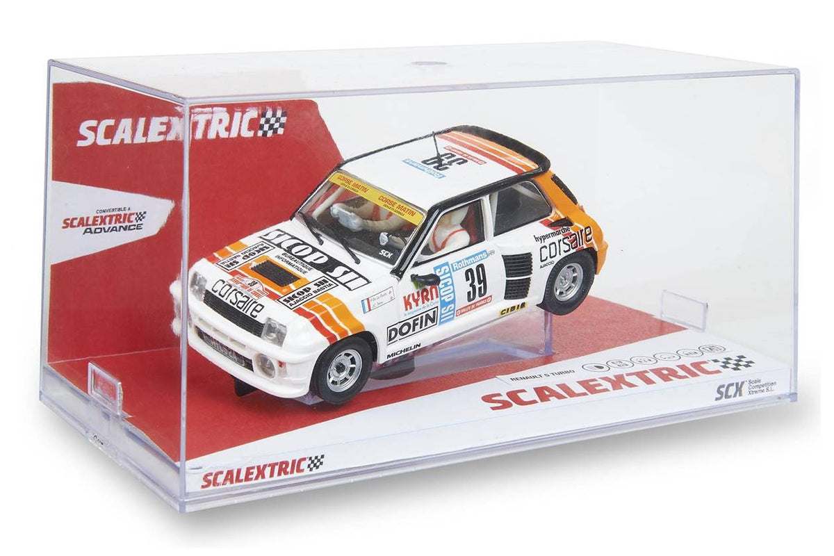 Modelo compatible: RENAULT 5 TURBO – TOUR DE CORSE ’84. Foto orientativa del coche; se vende únicamente el chasis 3D.