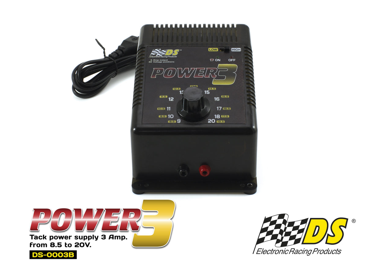 Fuente Alimentación DS-Power3 -New- Regulable desde 8.5 a 20V en incrementos de 0,5V. 3 Amperios. Sistema Electrónico de desconexión en cortocircuito. · DS Electronics DS-0003B · Fotografía 2