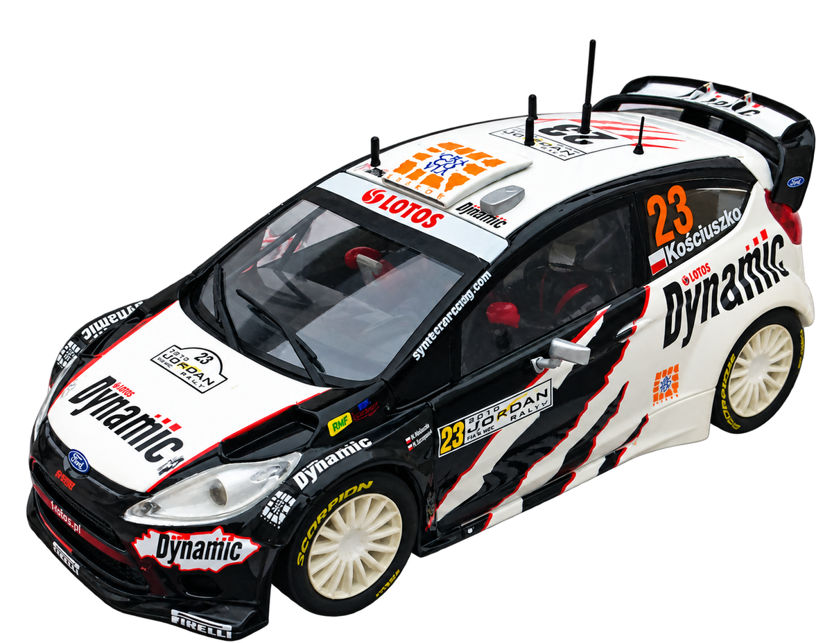 Modelo compatible: FORD FIESTA RS WRC DYNAMICS REF.A10113S300 EDUCA. Foto orientativa del coche; se vende únicamente el chasis 3D.