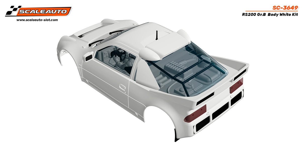 Carrocería RS200 Gr.B -blanco- · Scaleauto SC-3649 · Fotografía 3