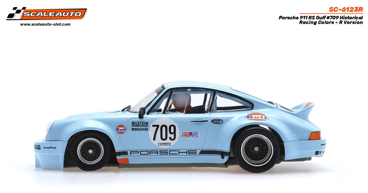 Porsche 911 RS Gulf #709 Historical Racing Colors - R Version · Scaleauto SC-6123R · Fotografía 2