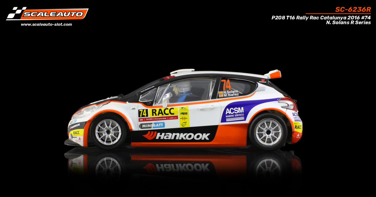 P208 T16 Rally RACC Catalunya 2015 #74 N. Solans R-Series · Scaleauto SC-6236R · Fotografía 3