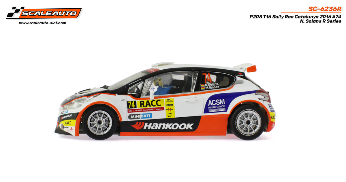 P208 T16 Rally RACC Catalunya 2015 #74 N. Solans R-Series · Scaleauto SC-6236R · Fotografía 5