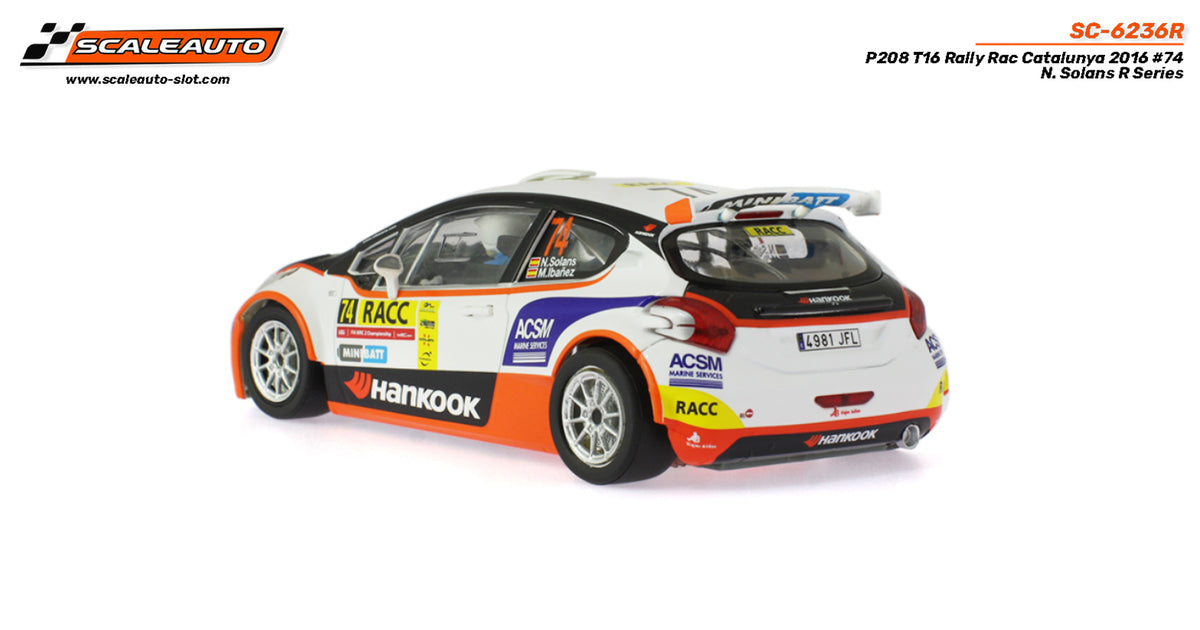 P208 T16 Rally RACC Catalunya 2015 #74 N. Solans R-Series · Scaleauto SC-6236R · Fotografía 6