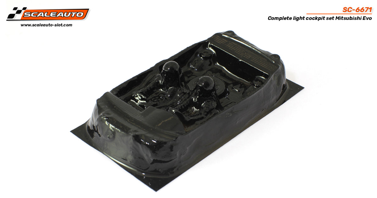 Interior + Cristales en Lexan Mitsubishi Evo · Scaleauto SC-6671 · Fotografía 2