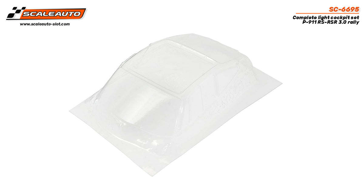 Interior en Lexan para P-911 RS-RSR 3.0 rally · Scaleauto SC-6695 · Fotografía 3