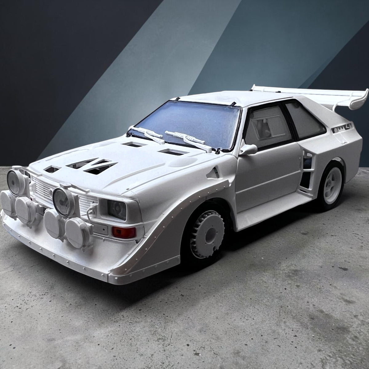 Audi Sport Quattro S1 SRC Röhrl Montecarlo 1986 1:32 — reserva del 25 %