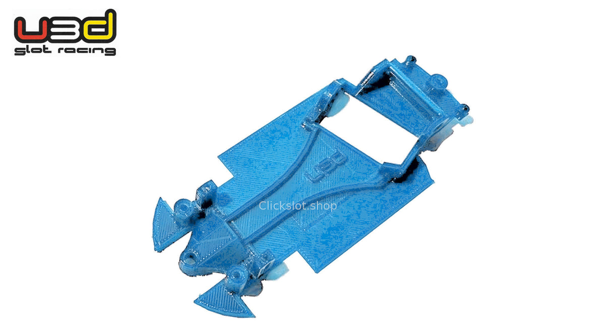 Chasis 3D angle Toyota Yaris R2 Avant Slot U3d Slot Racing — nuevo azul U3D, logo y marca de agua Clickslot.shop